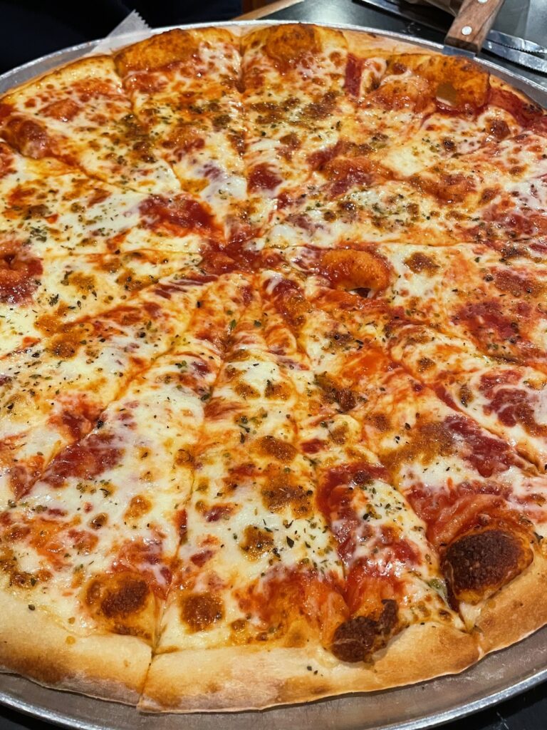 Pizza at Rosalie's, my go-to pizza place in Bar Harbor, Maine