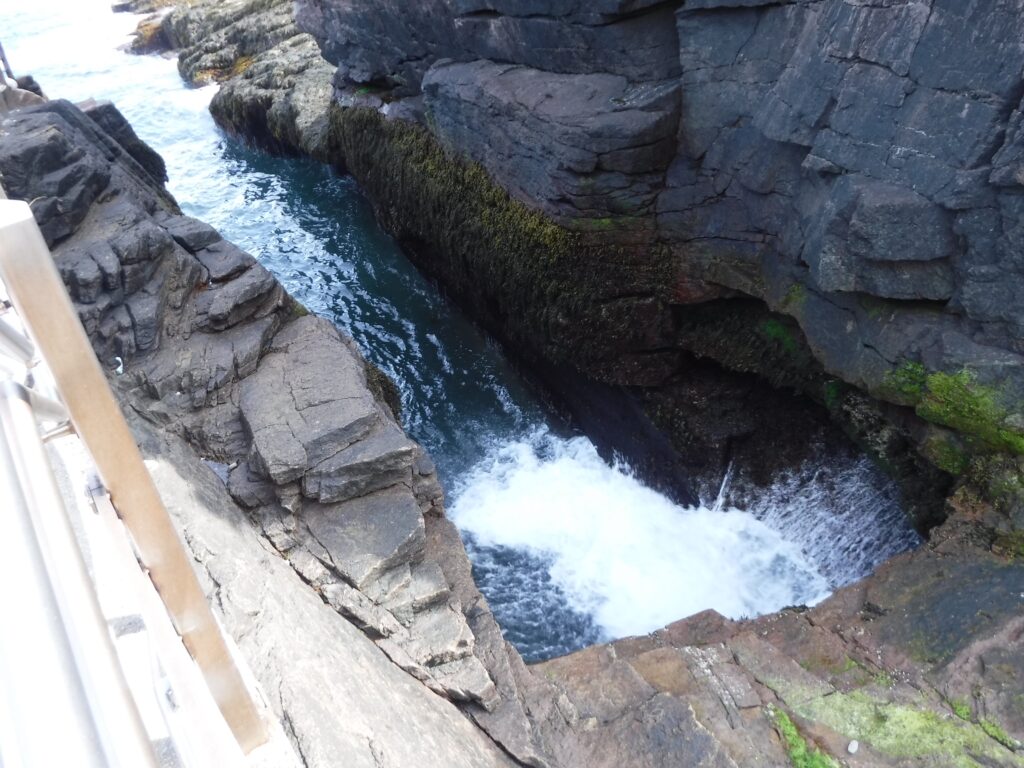 Thunder Hole, one of the highlights of Ocean Drive in Acadia National Park