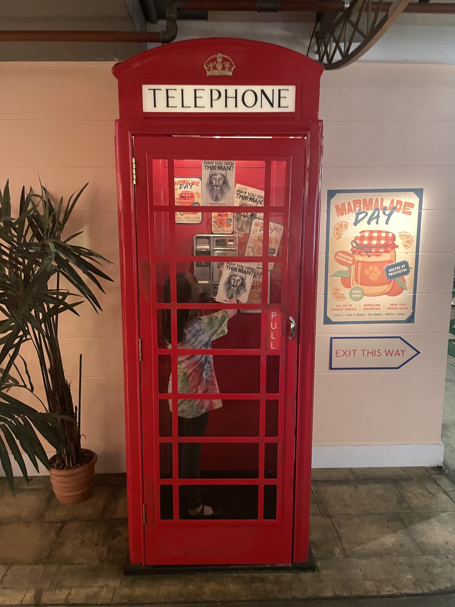 IMG_3270 An iconic red telephone box at the Paddington Bear Experience