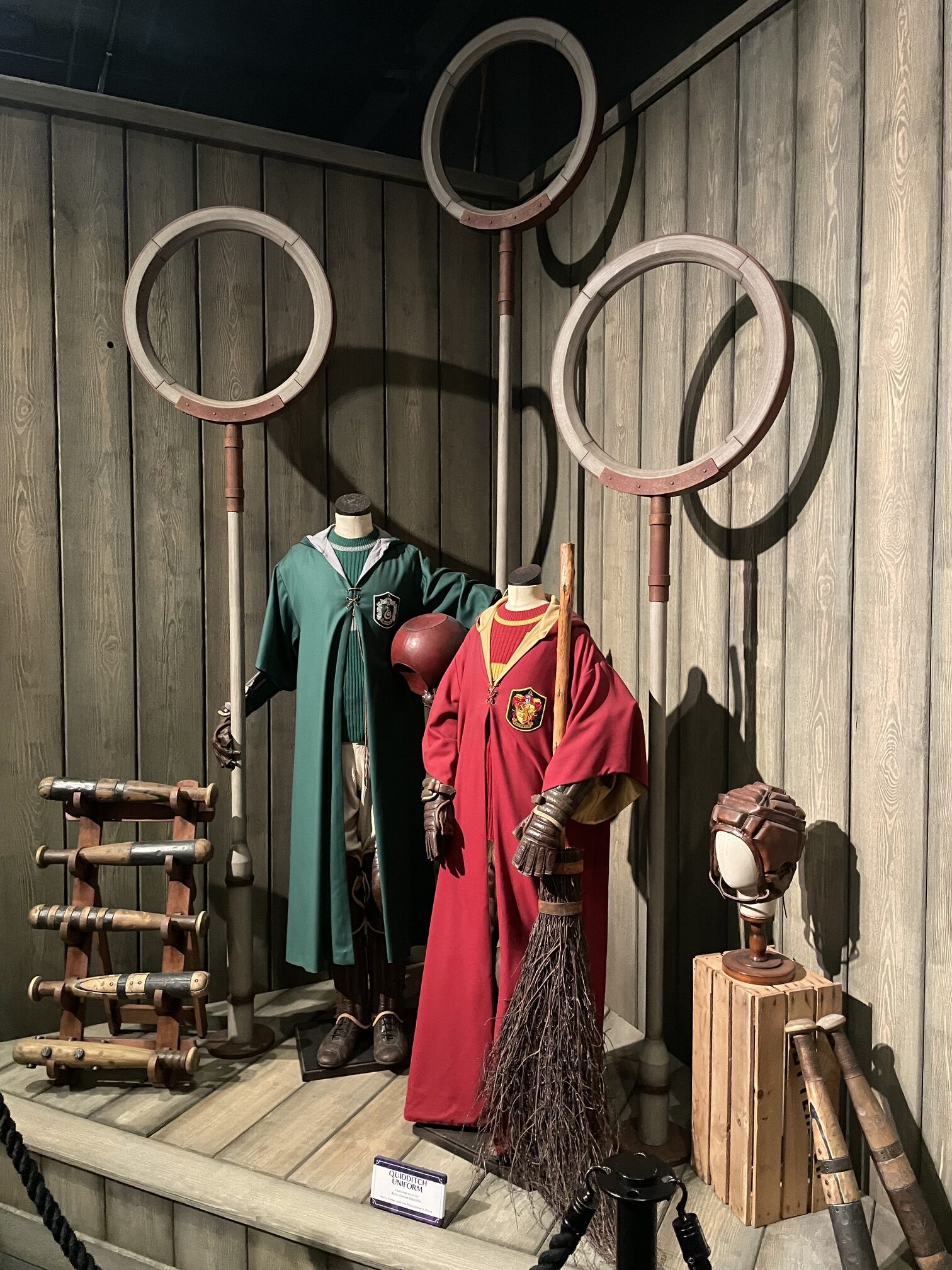 IMG_3411 Quidditch robes from the Harry Potter movies at the Warner Bros studio tour