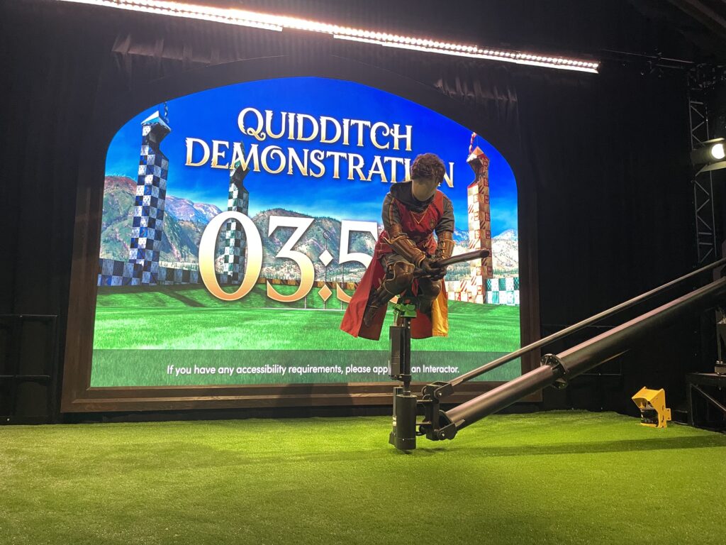 Quidditch demonstration at the Harry Potter studio tour