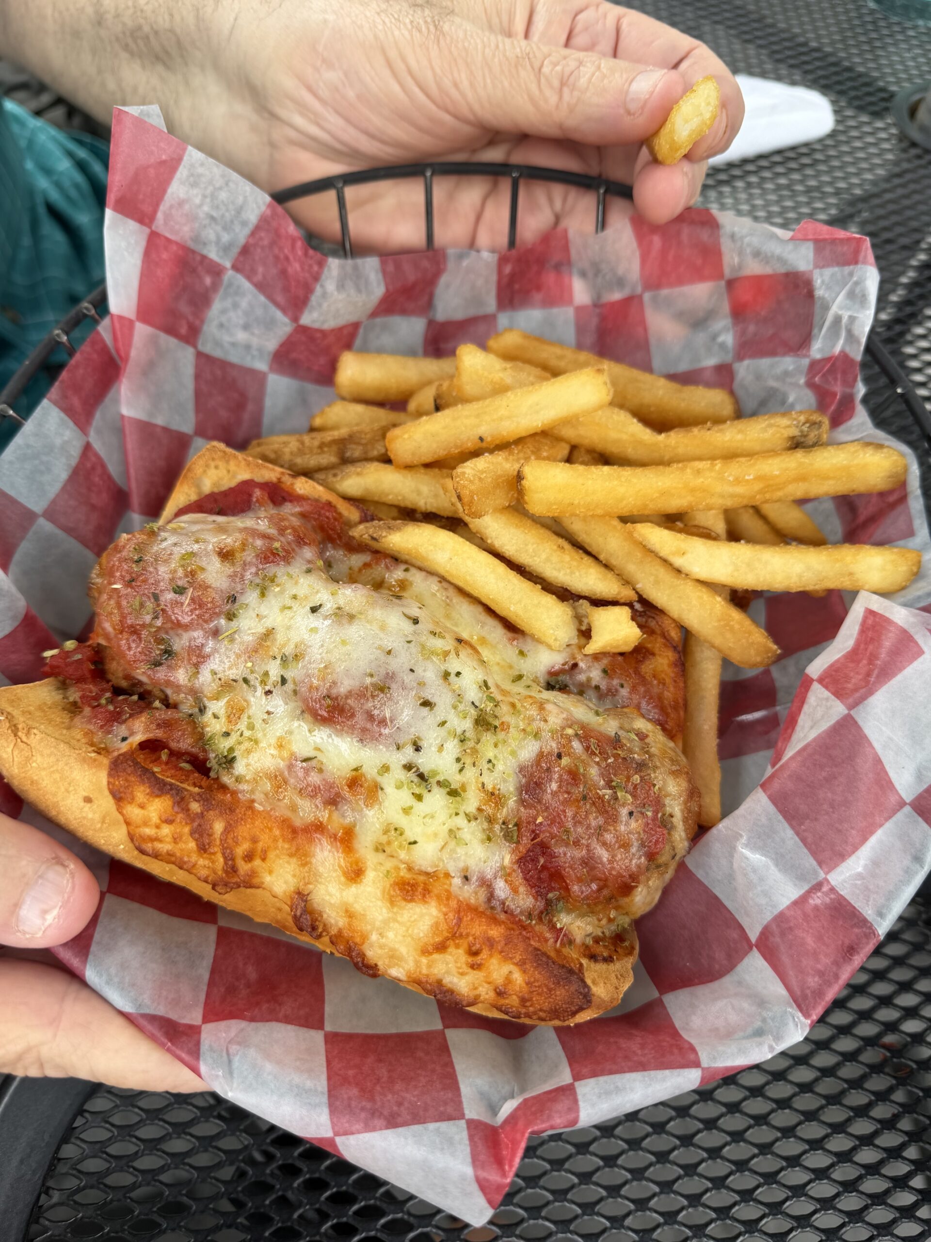 Meatball sub at Union Pier Social