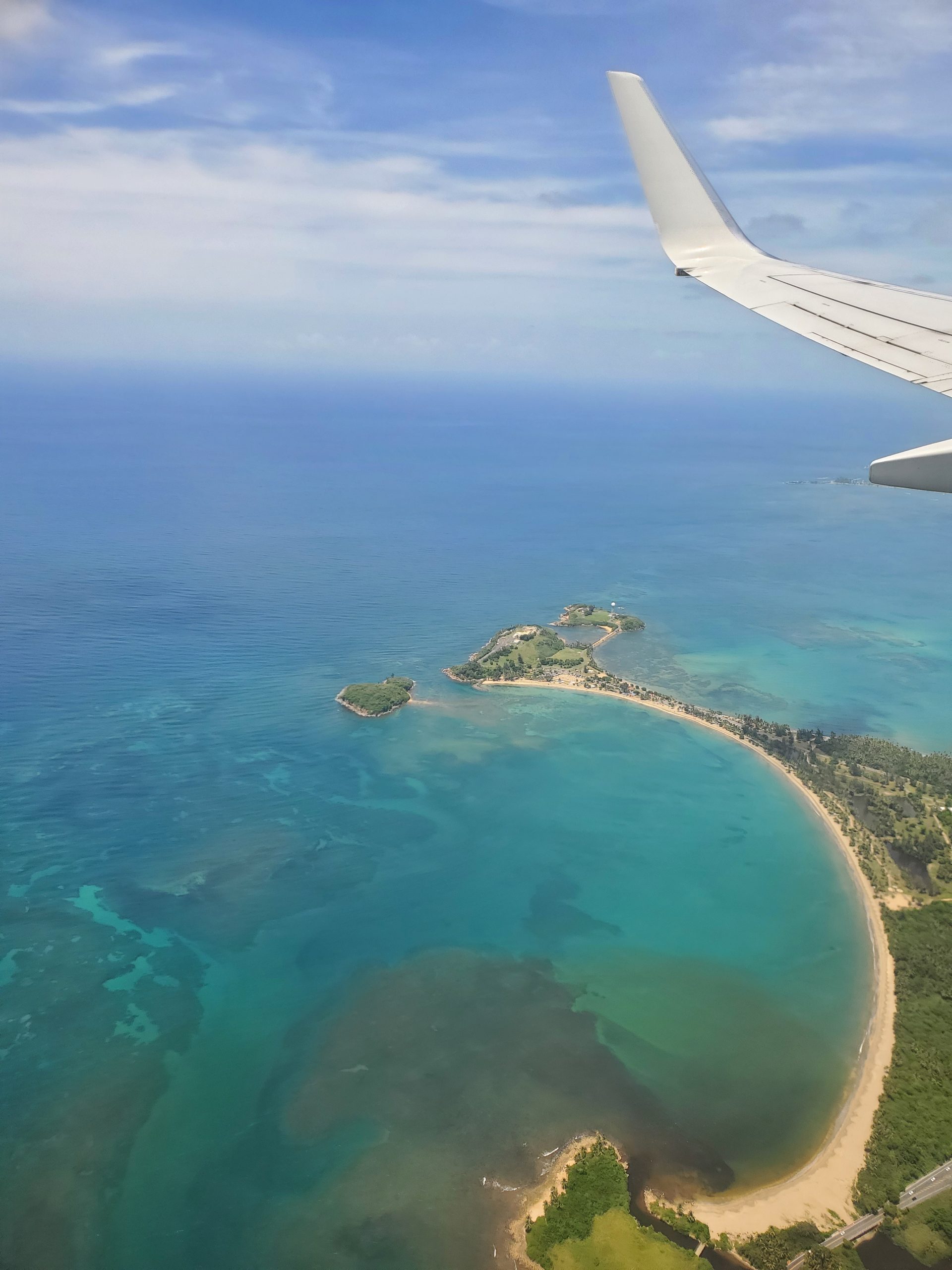 Puerto Rico from the air. This is the easiest Caribbean island for Americans to visit - no passport required!